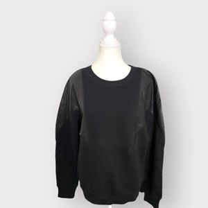 NEW - Diesel leather sweateshirt size L